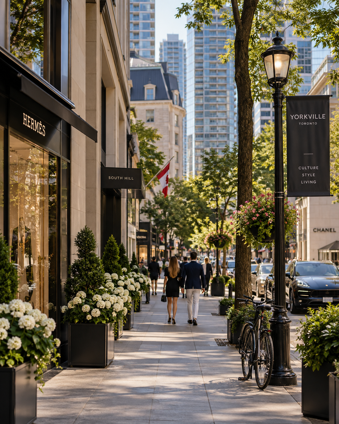 Stylish day scene in Yorkville